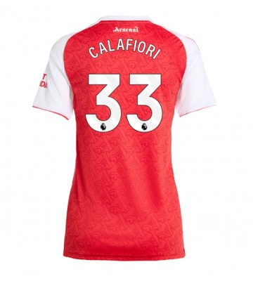 Arsenal Riccardo Calafiori #33 Hemmatröja Dam 2025-26 Kortärmad